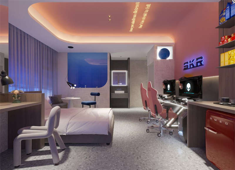 合肥電競酒店裝修 skr電競酒店設計效果圖 合肥電競酒店裝修 skr電競酒店設計效果圖